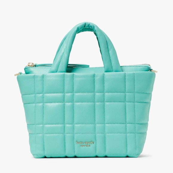 New Kate Spade Softwhere Quilted Leather Mini Tote Summer Rai - Picture 1 of 4